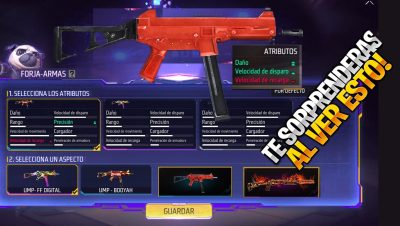 formas de personalizar accesorios para armas en free fire