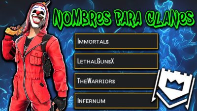 ideas para nombres de clan en free fire